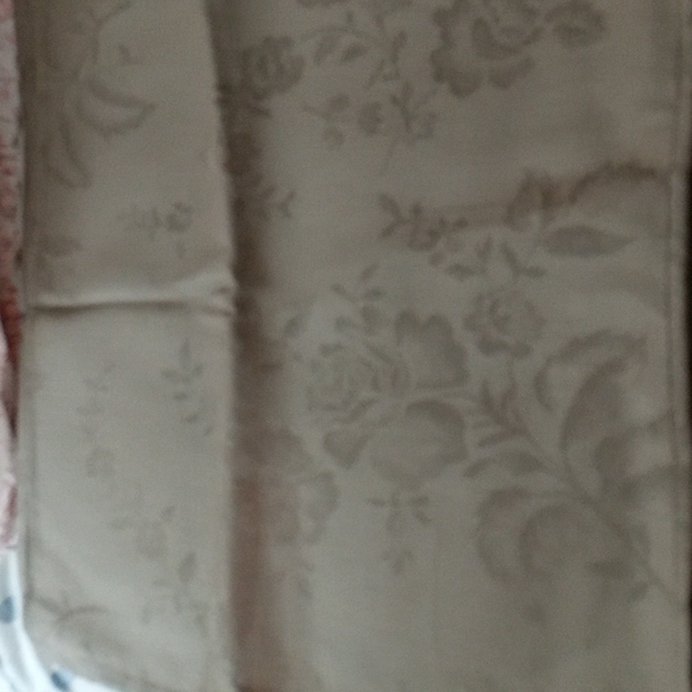 Damask Cotton Napkins From France Set of 6